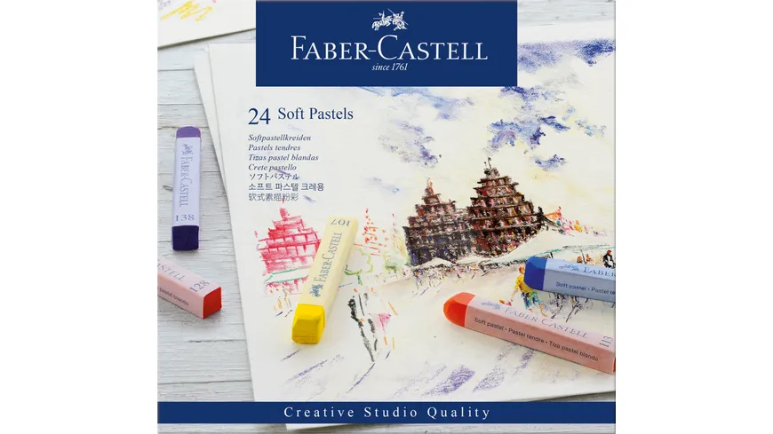 FABER-CASTELL Softpastellkreiden 24er Kartonetui