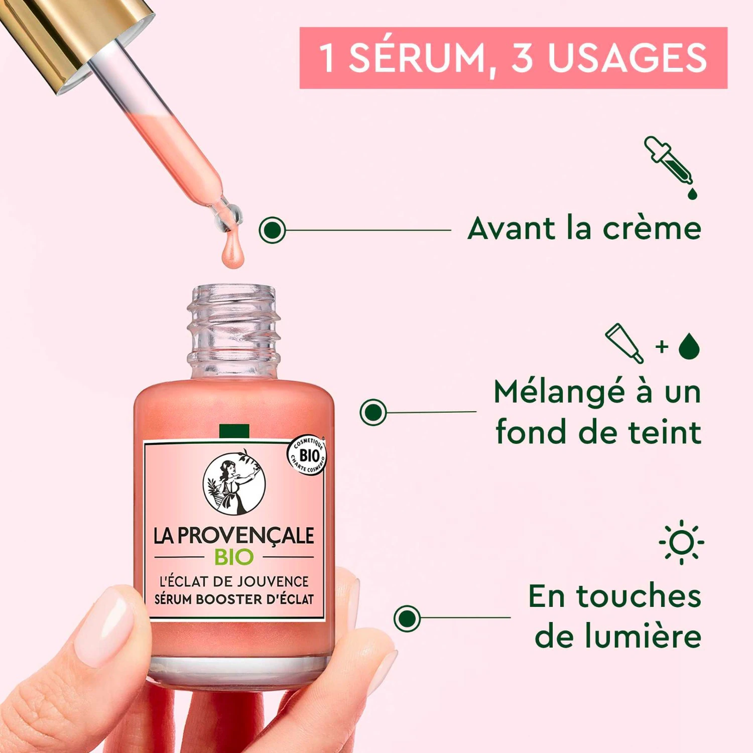 Ser de strălucire organic La Provençale pentru ten obosit