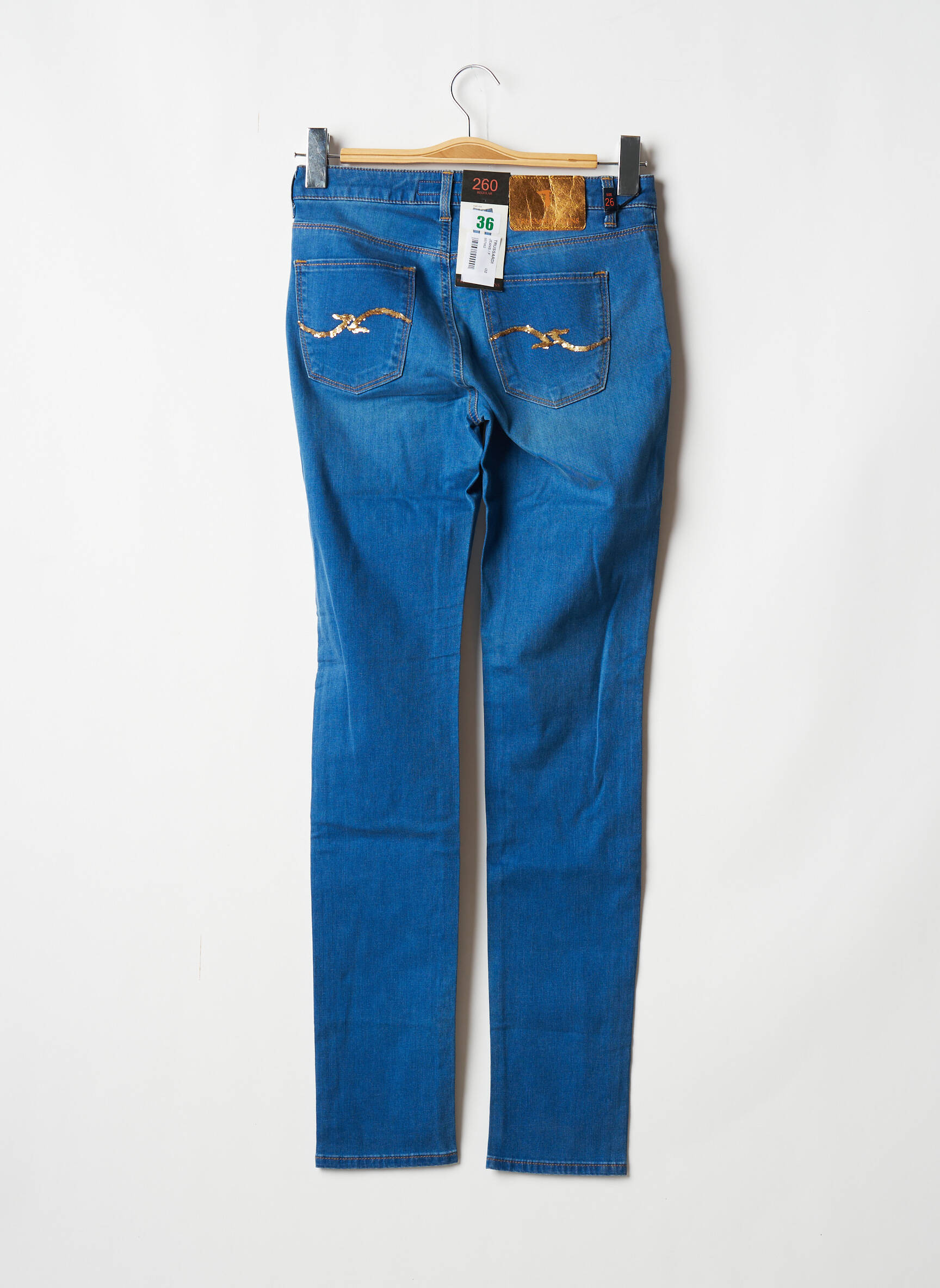Trussardi Jeans Jeans Coupe Slim Femme couleur bleu