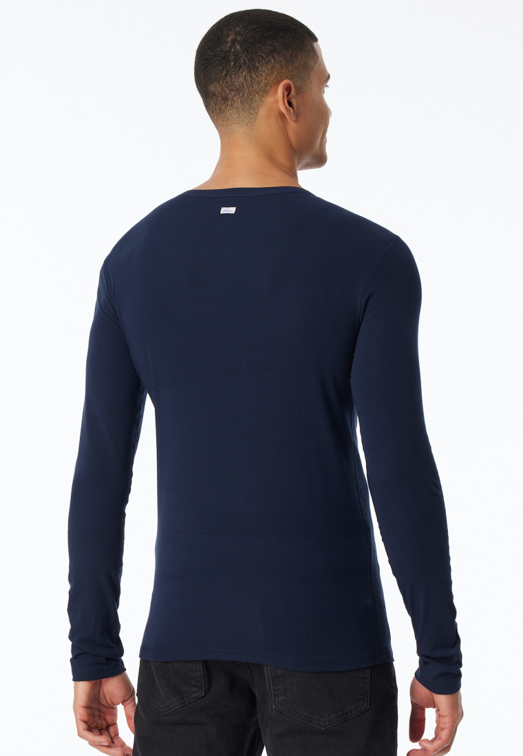 Shirt langarm dunkelblau - Revival Ludwig