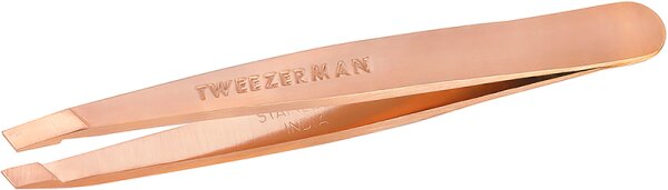 Tweezerman Mini Slant Tweezer - Schräge Mini Pinzette, Rose Gold Pinzette