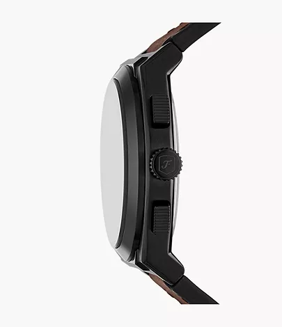 Fossil Uhr Chronograph Everett Leder braun