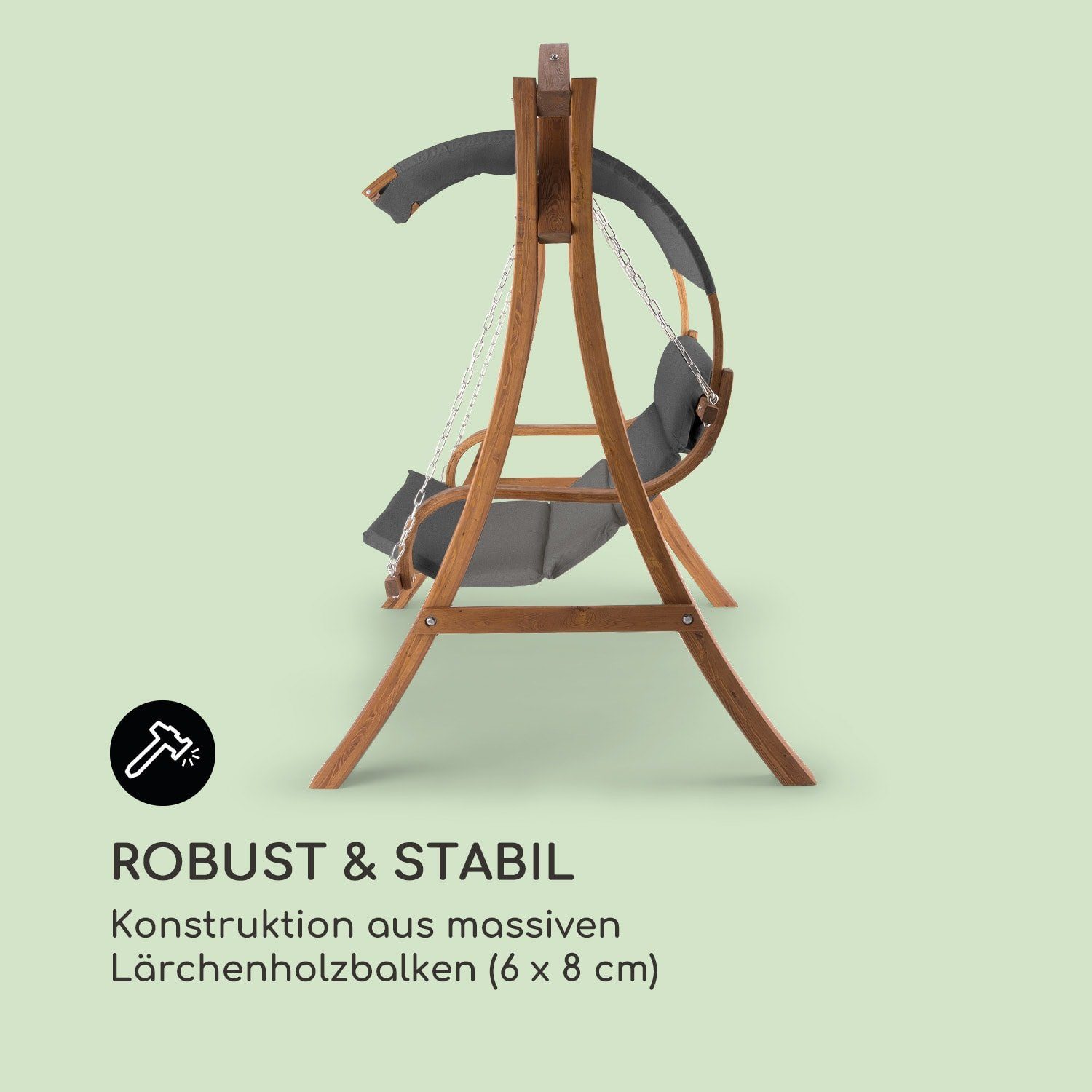 blumfeldt Hollywoodschaukel Maui, Set, BxTxH: 182x125x194 cm