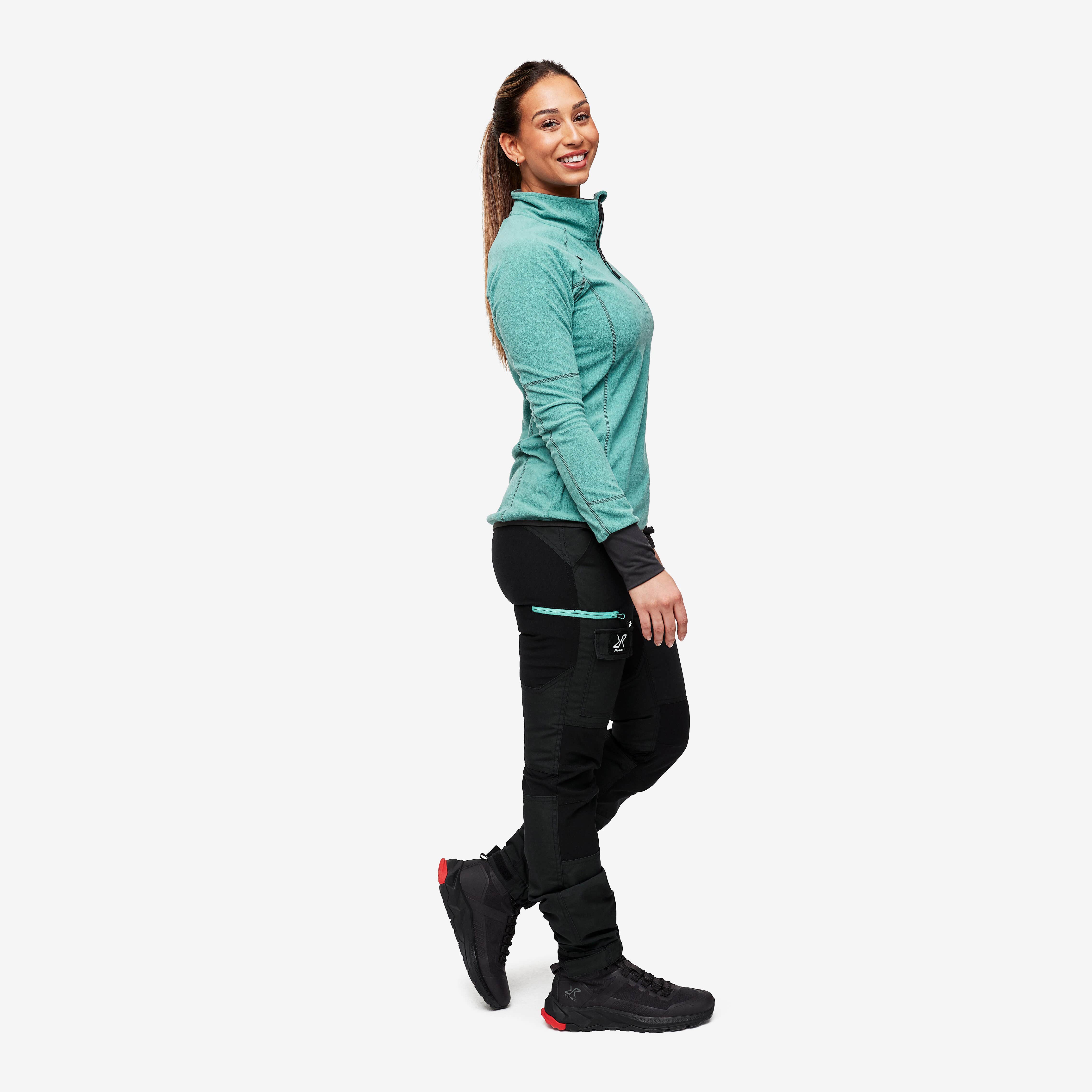 Nordwand Pants Femme Charcoal Black/Porcelain