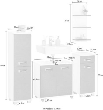 Schildmeyer Badmöbel-Set Cadi, (Set, 4-St)