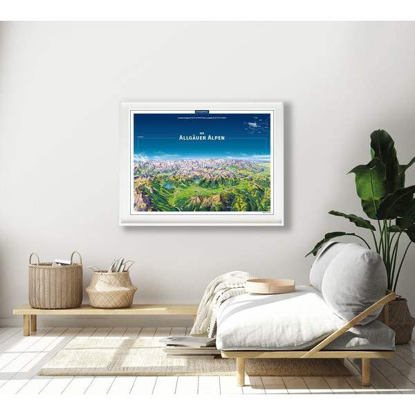 KOMPASS PANORAMA DIE ALLGÄUER ALPEN, POSTER