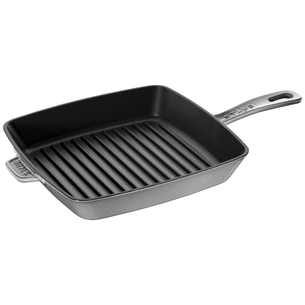 American Grill 26 x 26 cm, Gusseisen, Graphit-Grau