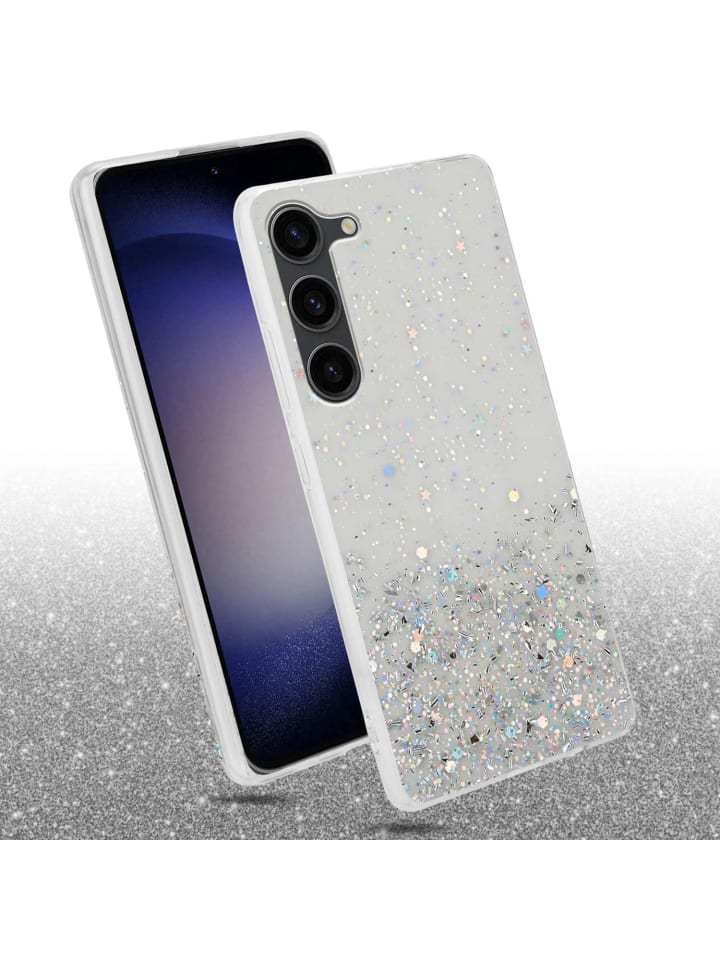 cadorabo Hülle für Samsung Galaxy S23 Glitter in Transparent mit Glitter günstig kaufen onesize