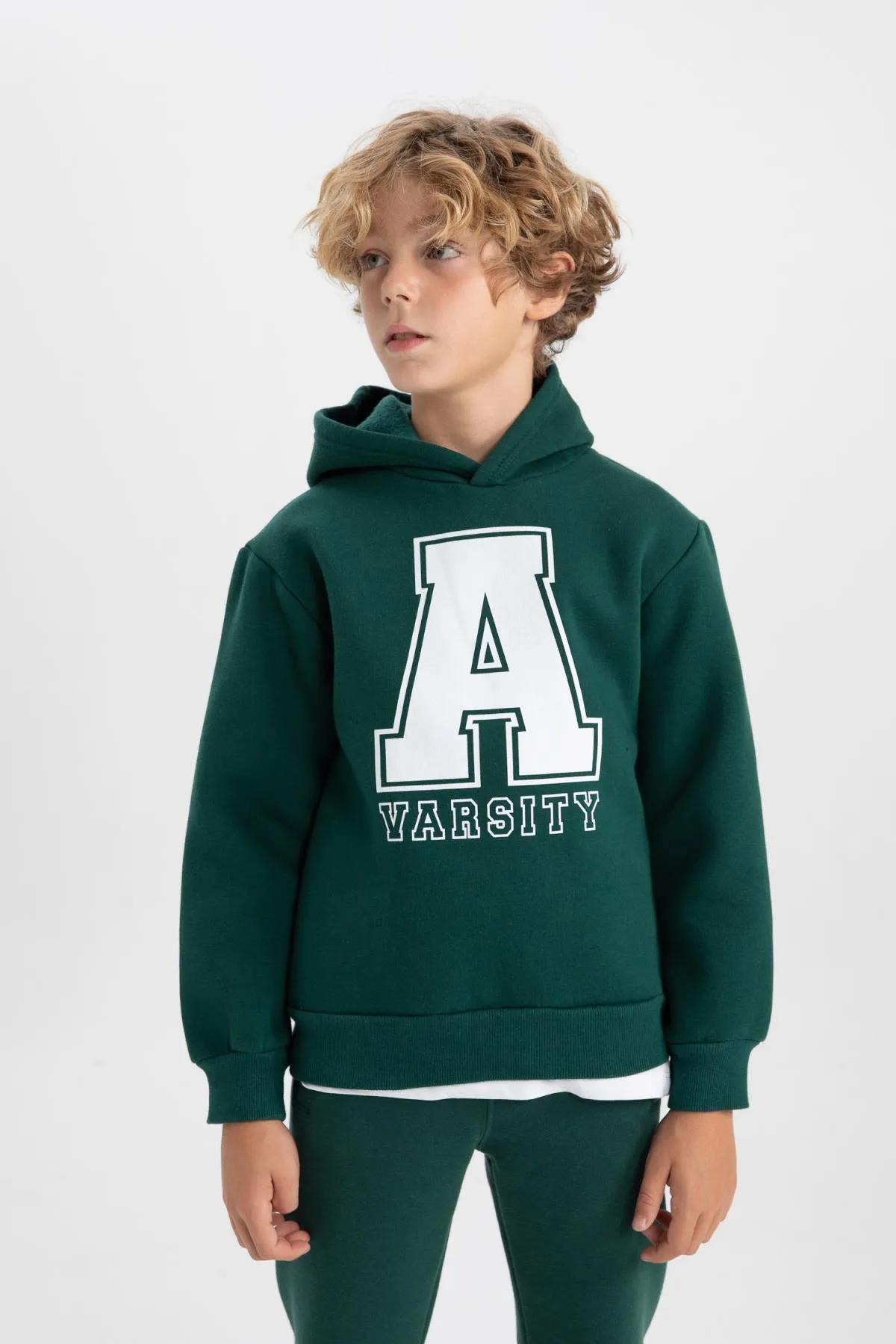 DeFacto  Dickes bedrucktes Kapuzen-Sweatshirt für Jungen