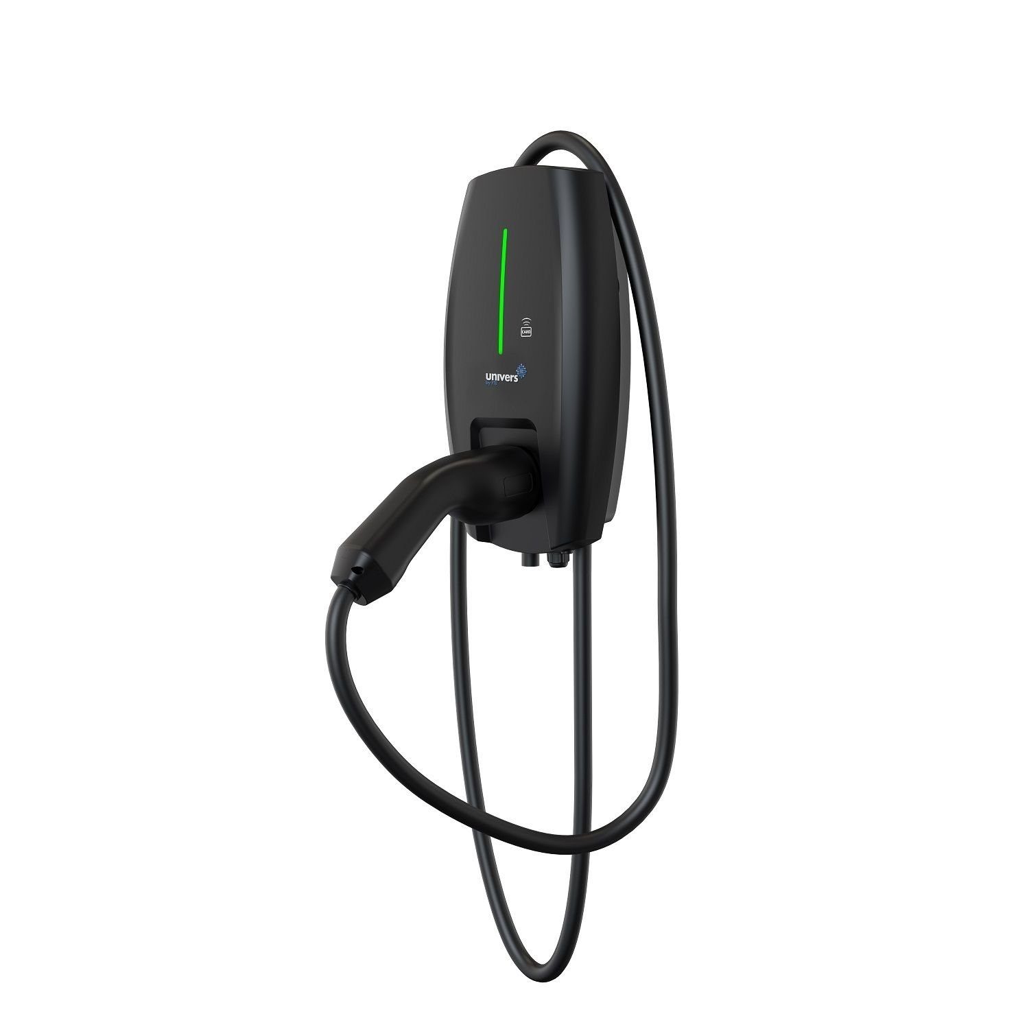 Univers Elektroauto-Ladestation U+ WB1-7-OCPP-LK7 Wallbox 7,2 kW Typ 2 WLAN Bluetooth, Dreiphasig, 7,2 kW, 7m Typ 2-Ladekabel, KfW förderfähig