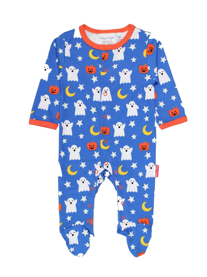 Toby Tiger Schlafanzug mit Halloween Motiv in grau günstig kaufen