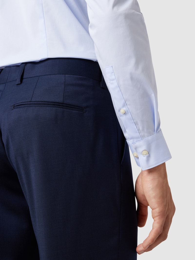 Anzughose mit Stretch-Anteil Modell 'Las' in marineblau