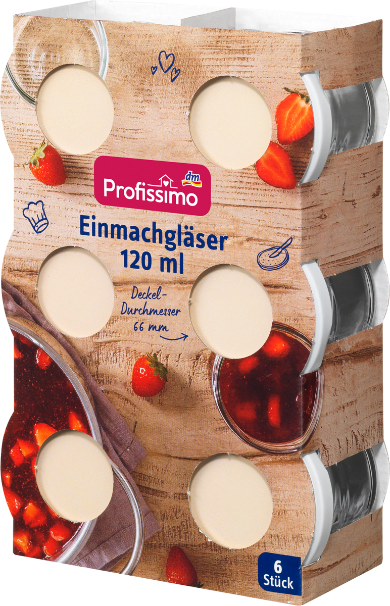 Einmachgläser 120ml, 6 St