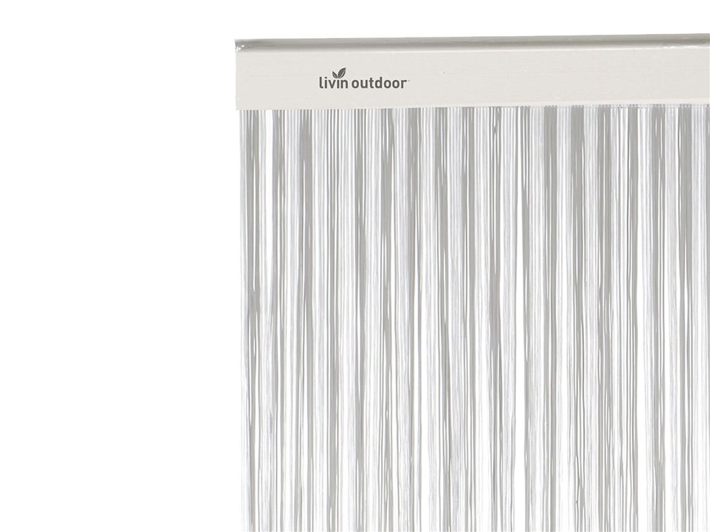 Livn Lines alu transparent/grau 100 x 230 cm Türvorhang