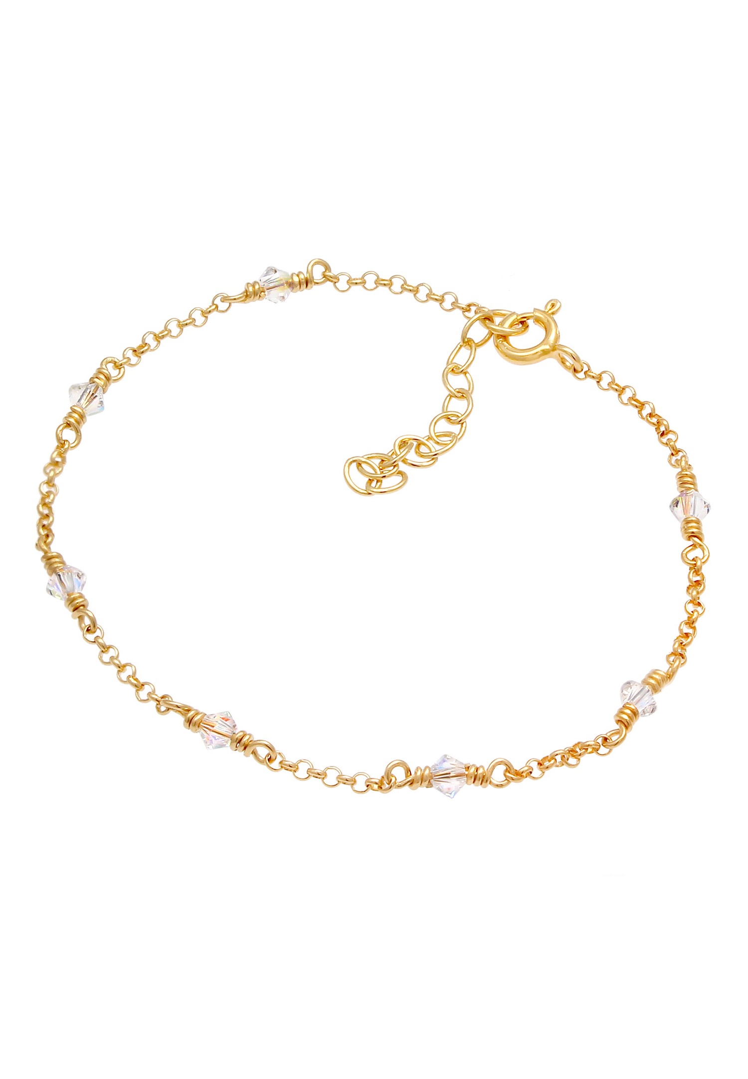 Inel feminin strălucitor Elli cu cristale din argint sterling 925/1000