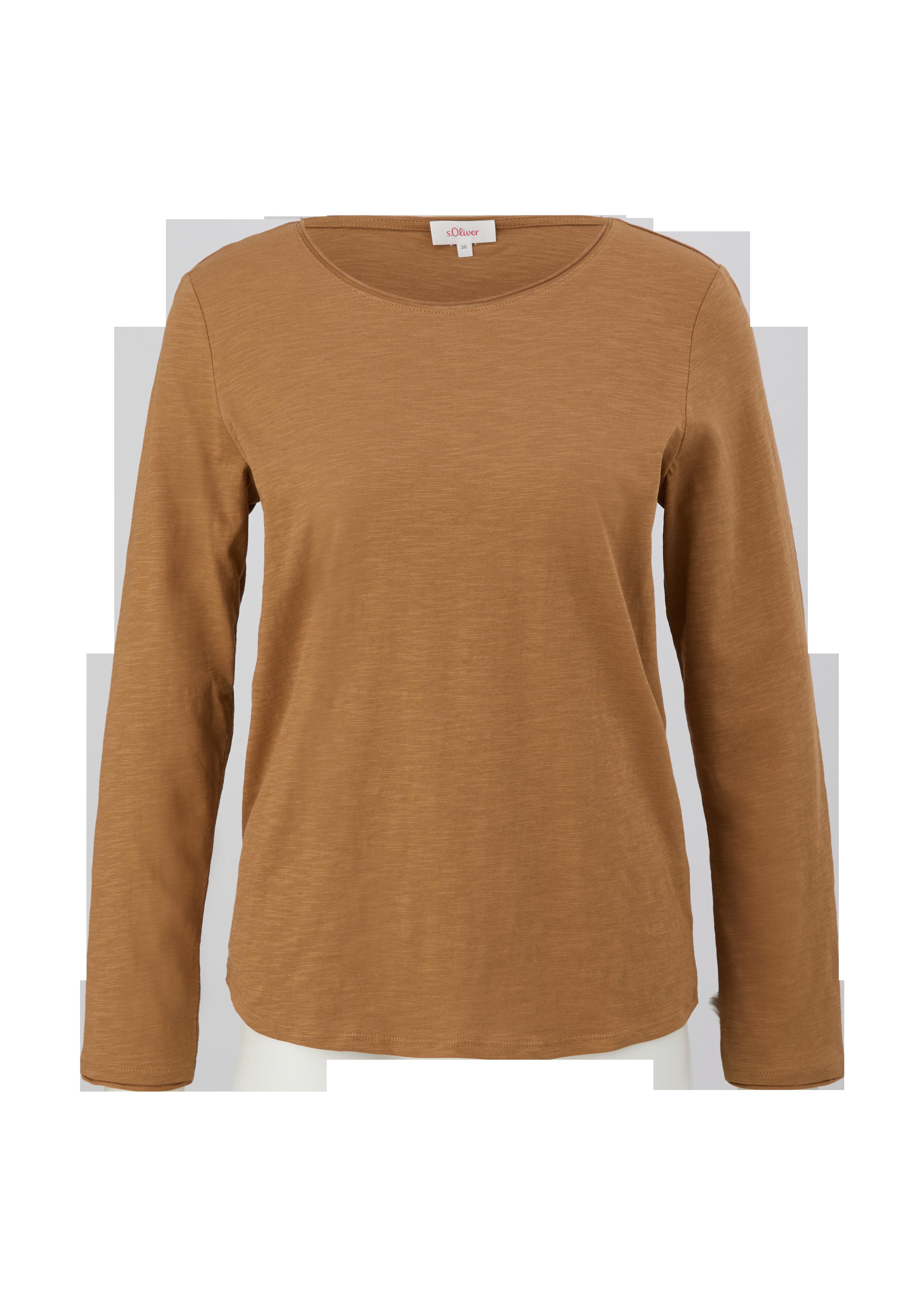 Langarmshirt mit Rollsaum  2123006-8469