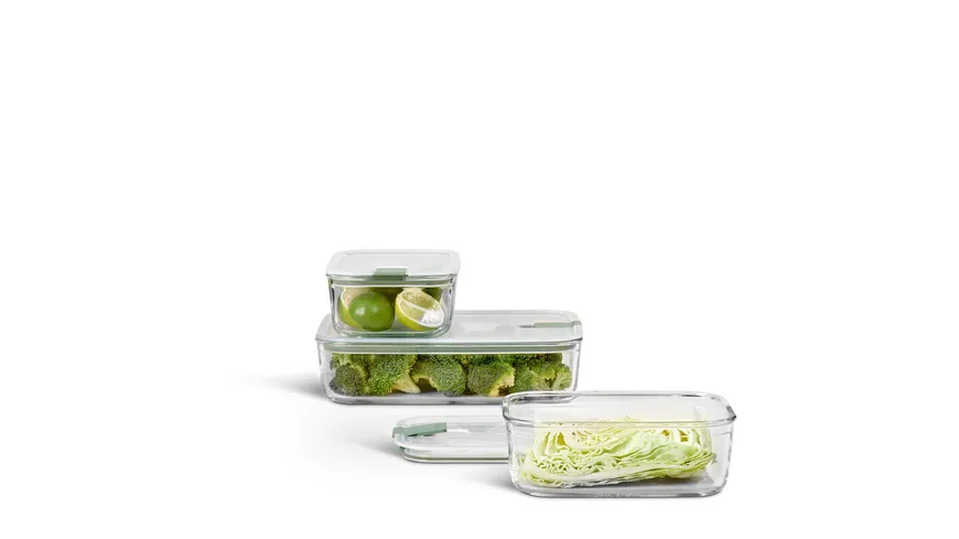 MEPAL Set Glas-Frischhaltedose EasyClip 3-tlg. Nordic sage