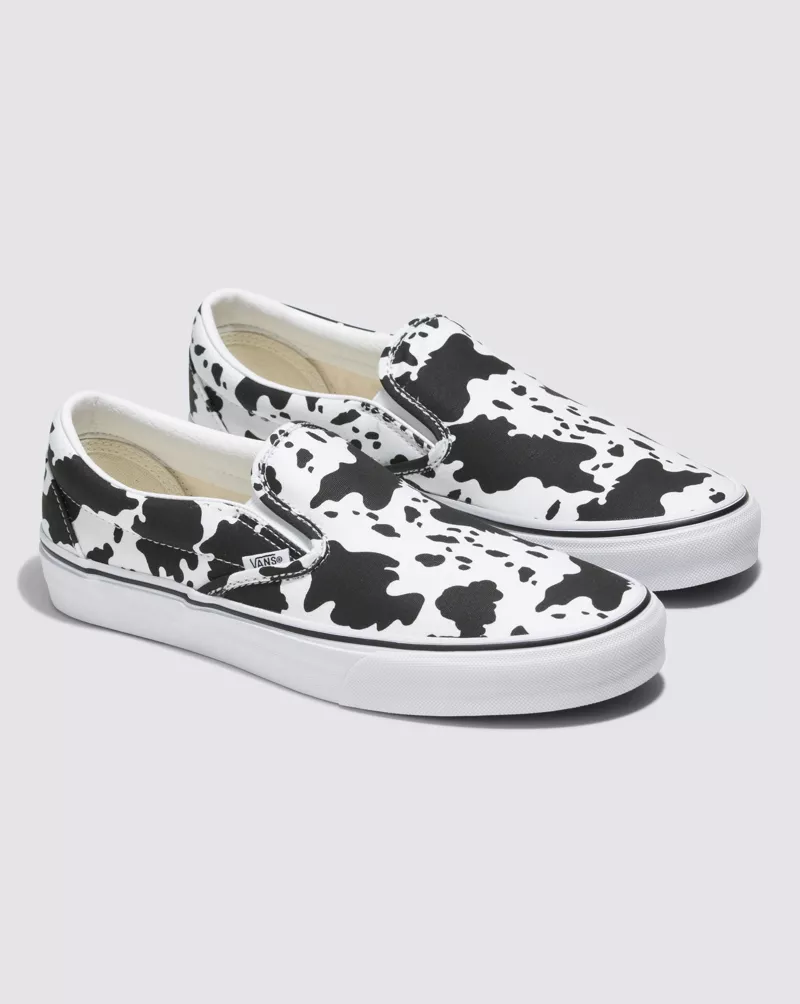 Customs Cow Print Slip-On