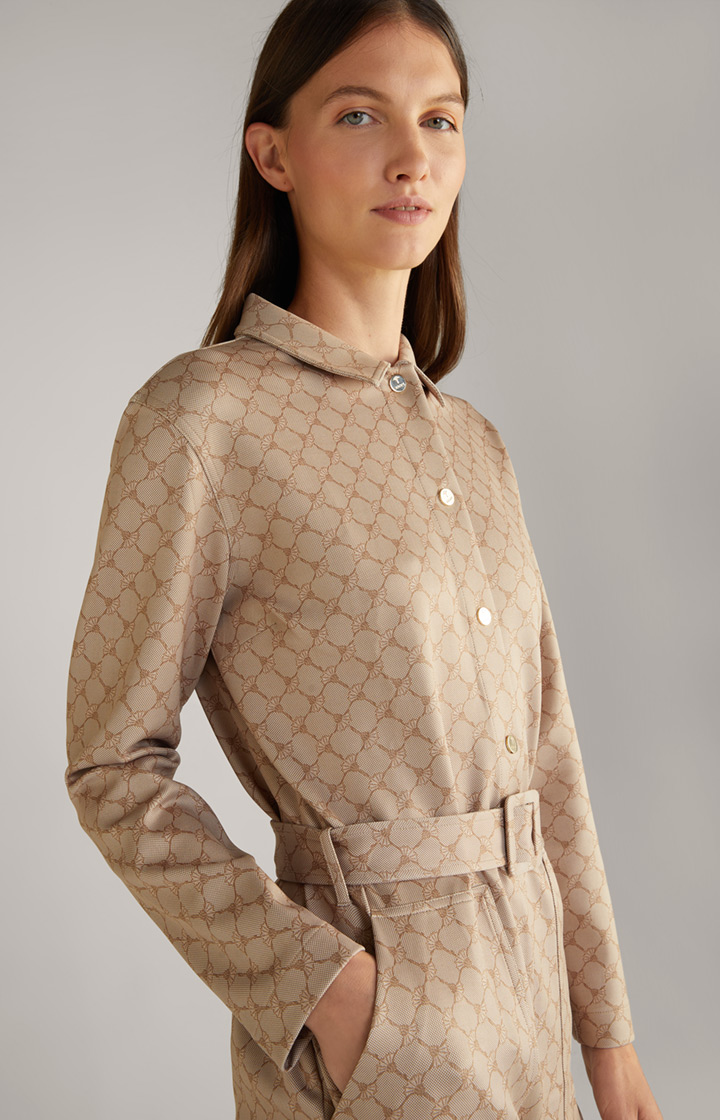 Scuba-Overall in Beige