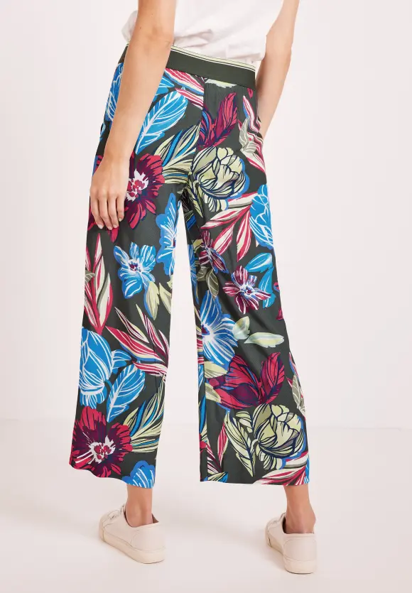 CECIL Loose Fit Print Dobbyhose