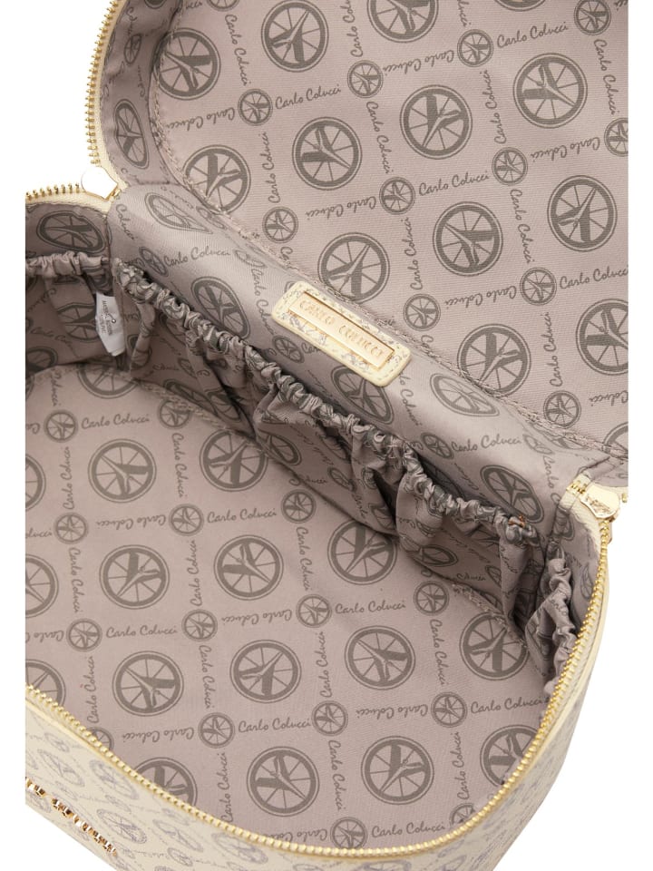 Carlo Colucci Kosmetiktasche Craighero in Creme günstig kaufen onesize