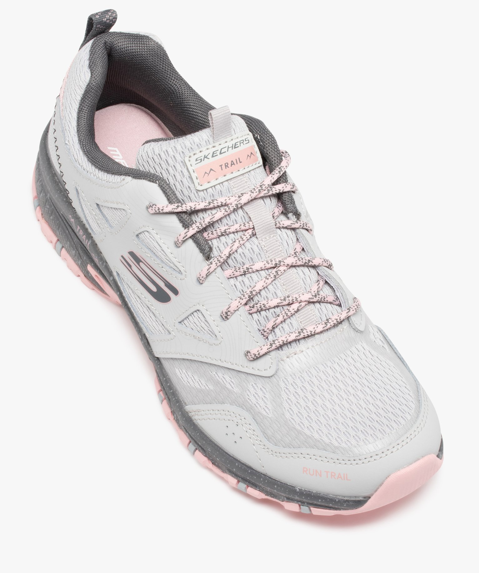 Baskets femme bicolores running et trail – Skechers gris | GEMO