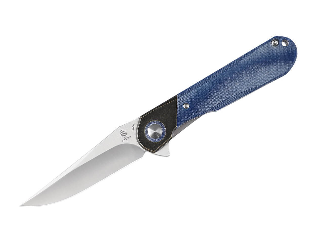 Comet Brass Micarta Blue