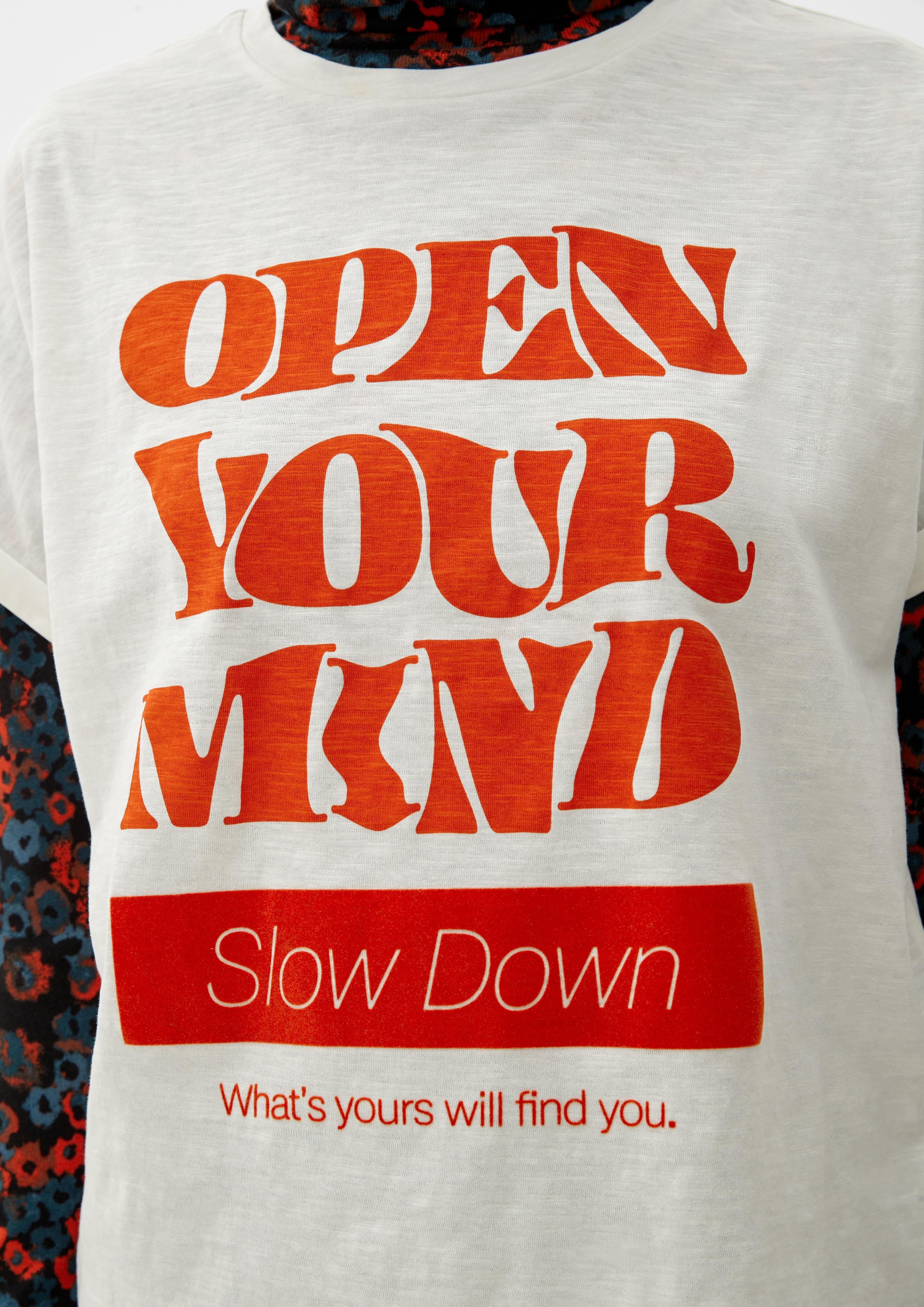 T-Shirt mit Frontprint  2120122-02D0