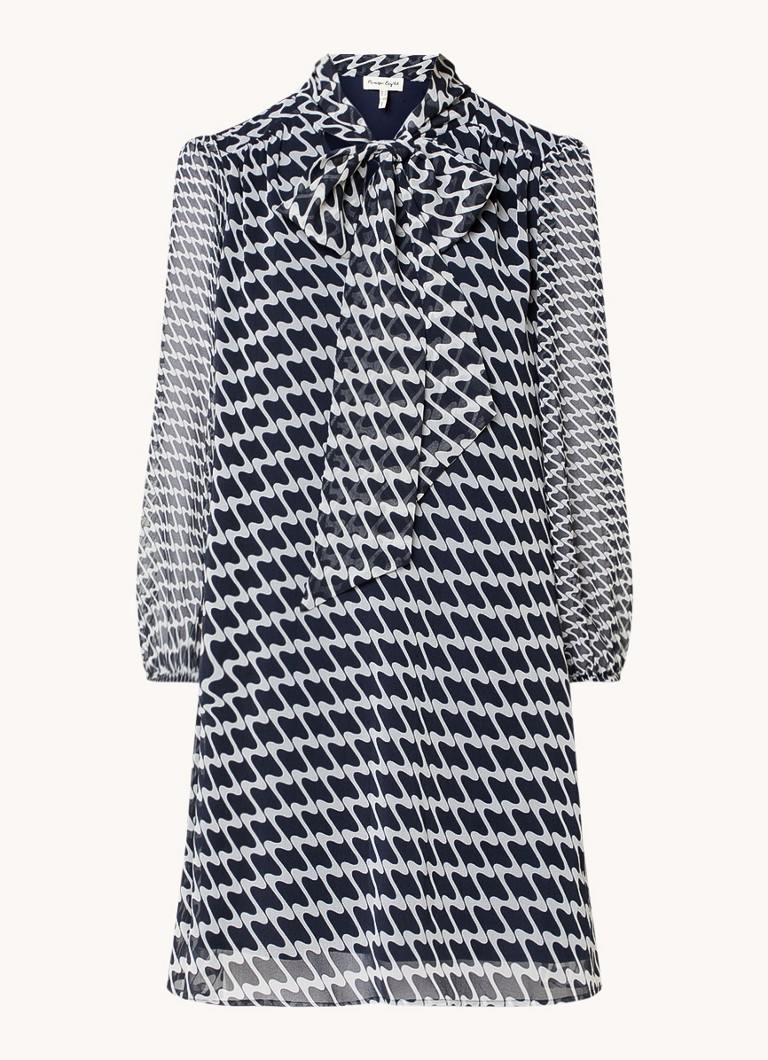 Vestido túnica midi con cuello chal y estampado gráfico Suki de Phase Eight