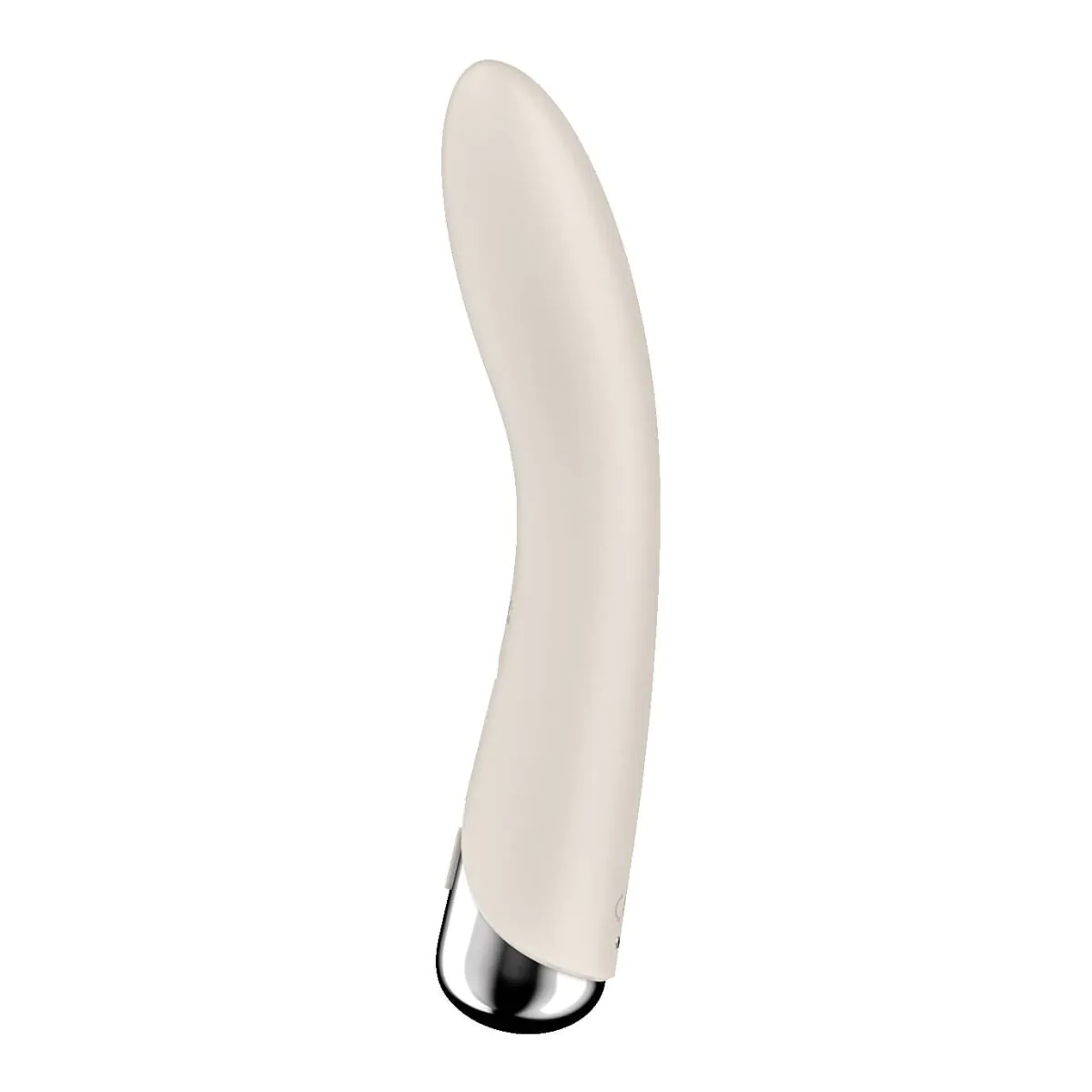 „Satisfyer Spinning Vibe 1 Beige“ – intymios erdvės masažuoklis (1 vnt.).