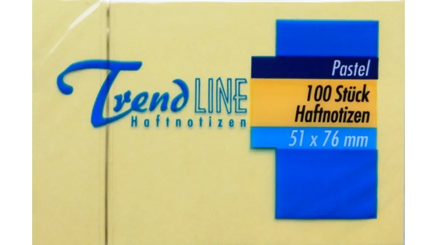 TrendLINE Haftnotiz Notes 100 Blatt 51 x 76 mm gelb