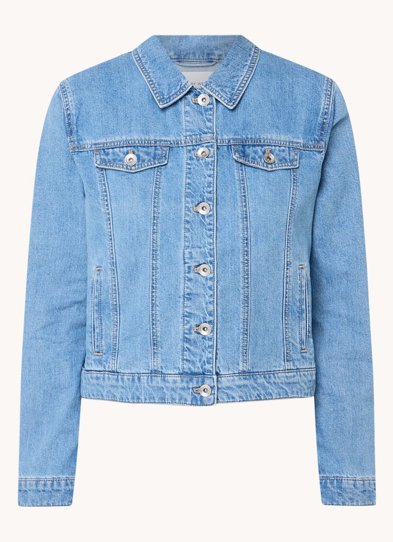 Giacca in denim Gerry Weber in misto lino con tasche laterali