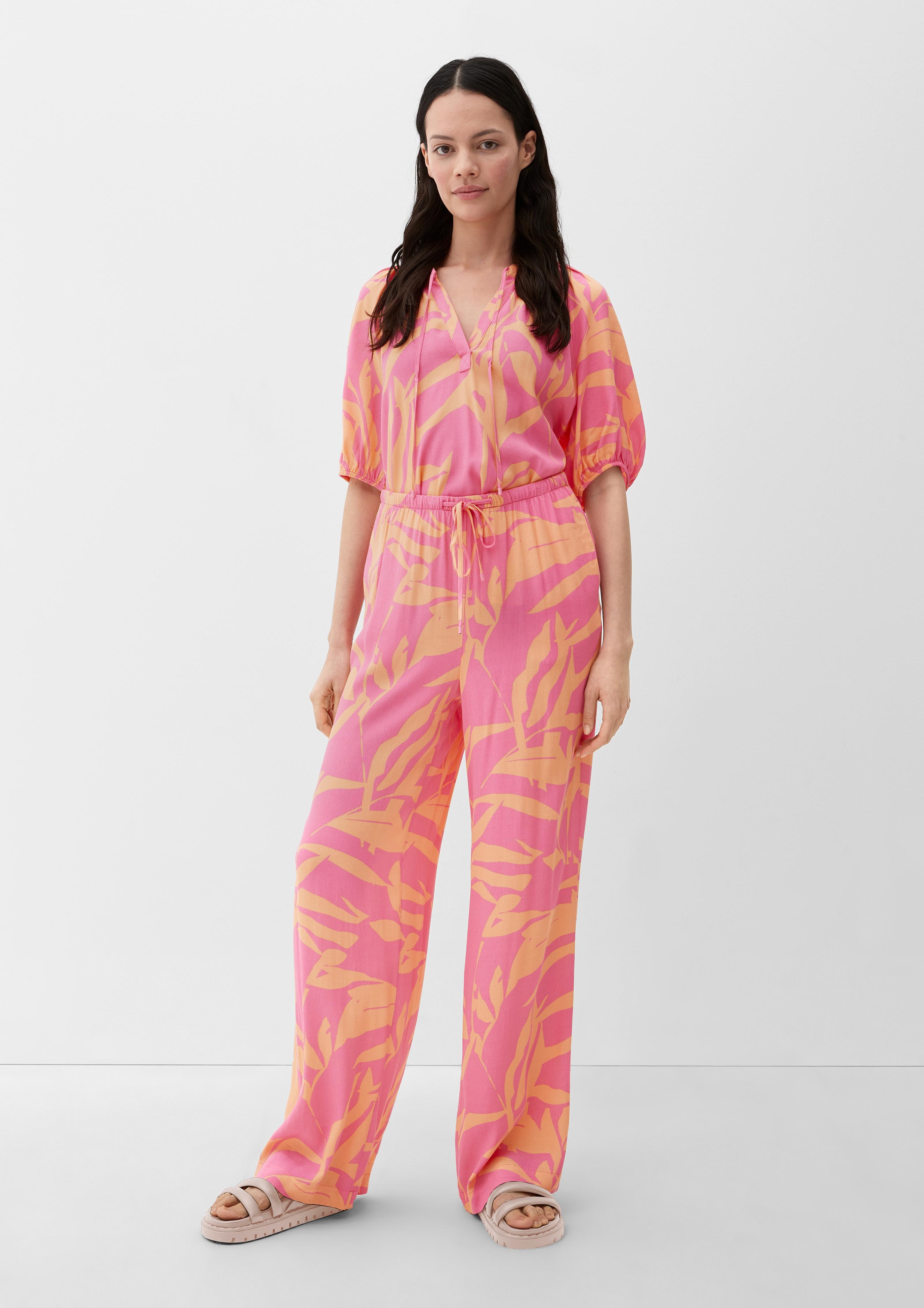 Loose: Hose mit Crêpe-Struktur  2131909-44A3