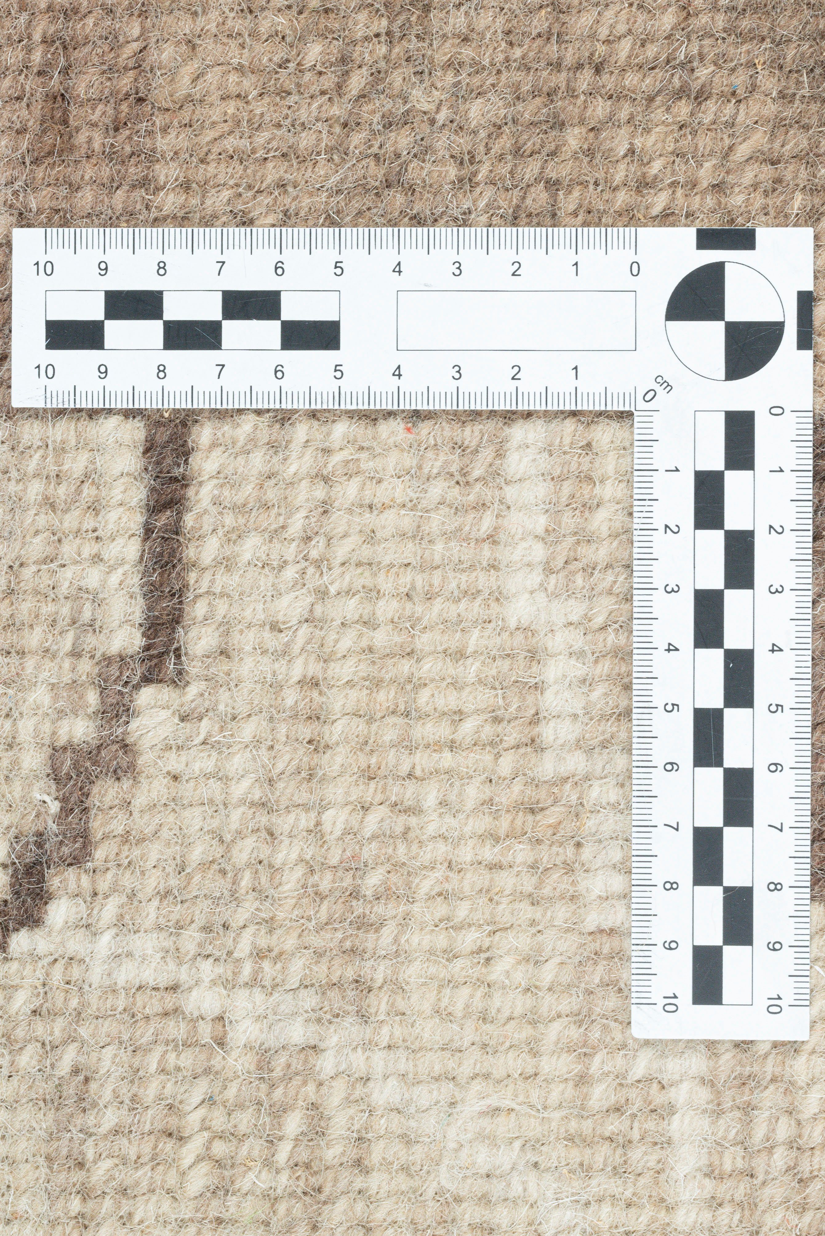 Wollteppich Domas 4028, THEKO, rechteckig, Höhe: 12 mm, Kurzflor, reine Wolle, handgeknüpft, modernes Patchwork Design