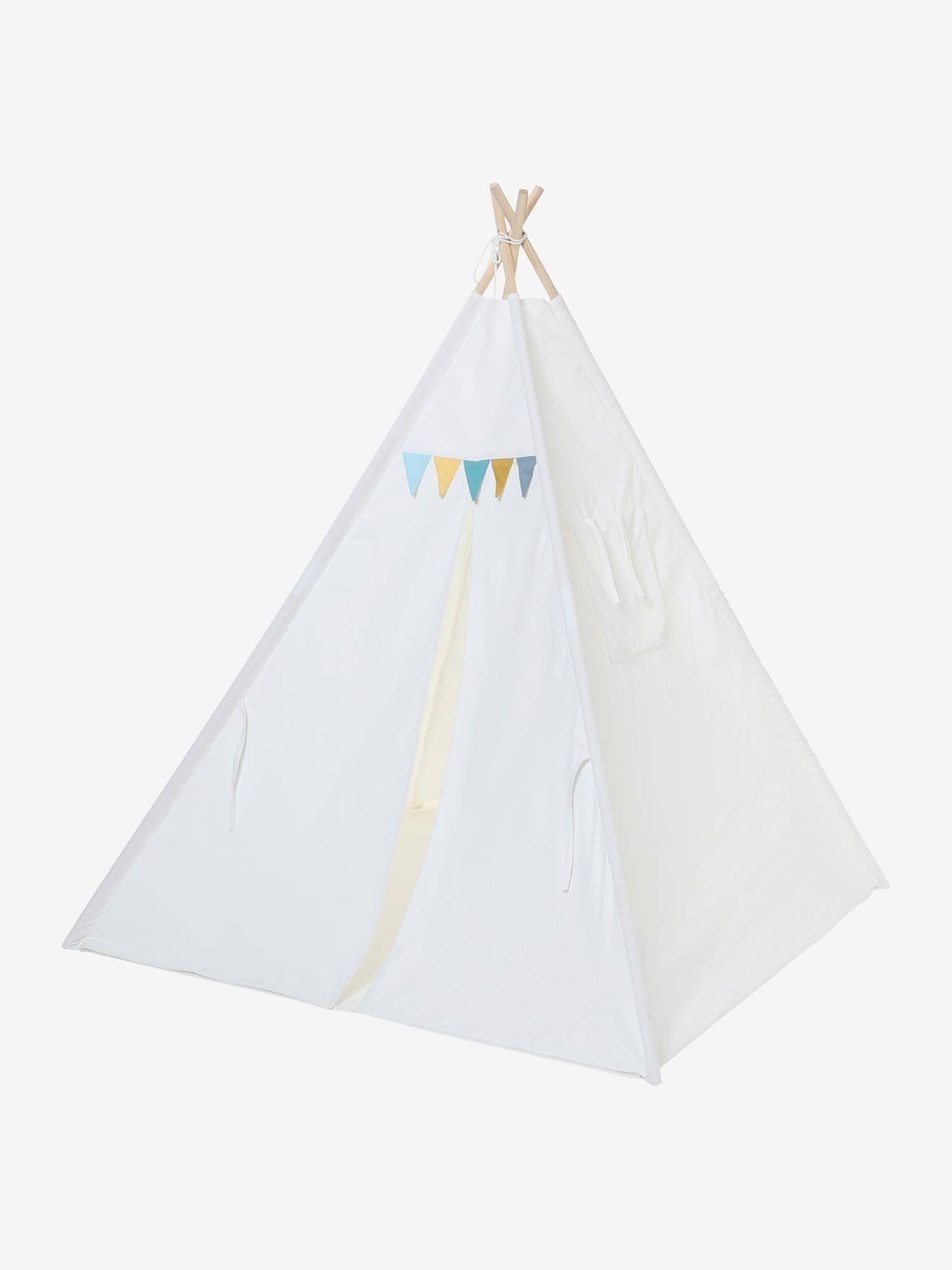 Vertbaudet Kinder Spielzelt, Tipi FALKE - wollweiß