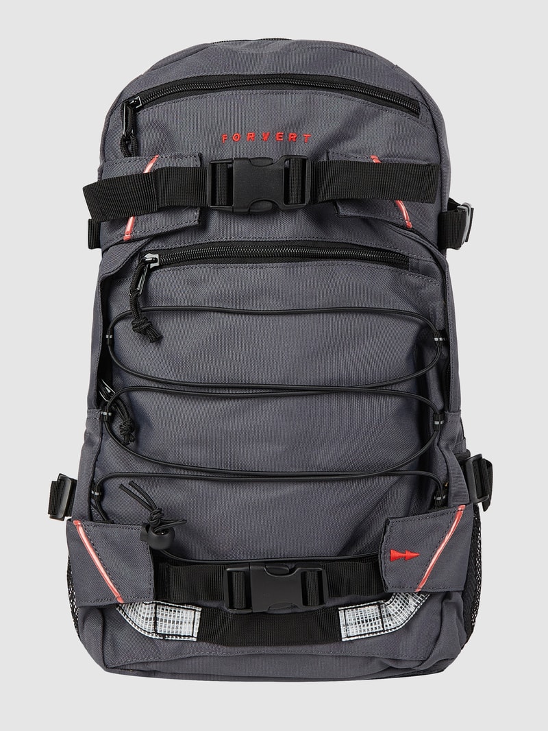 Rucksack mit Label-Details Modell 'LOUIS' in anthrazit