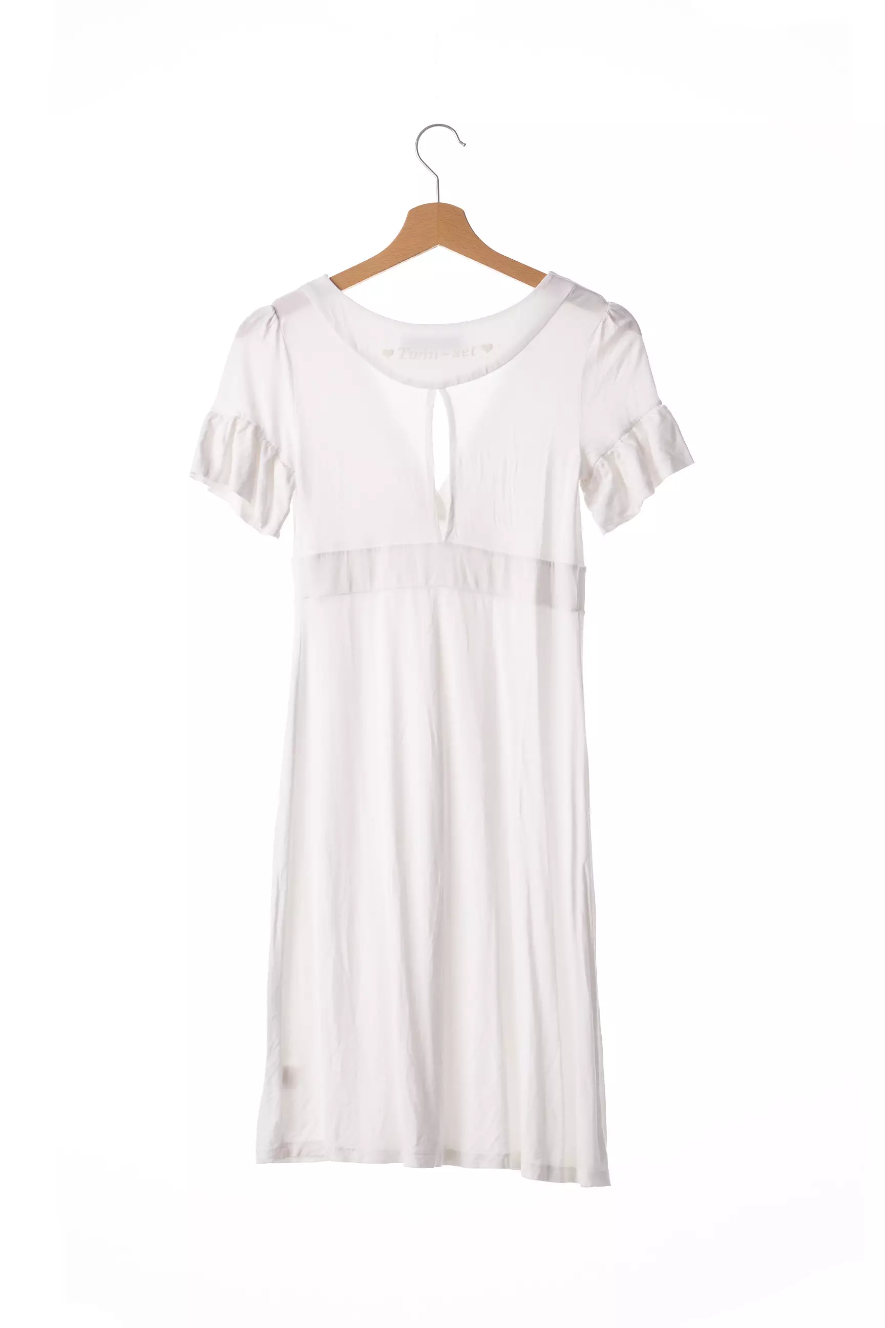Twinset Robes Mi Longues Femme couleur blanc