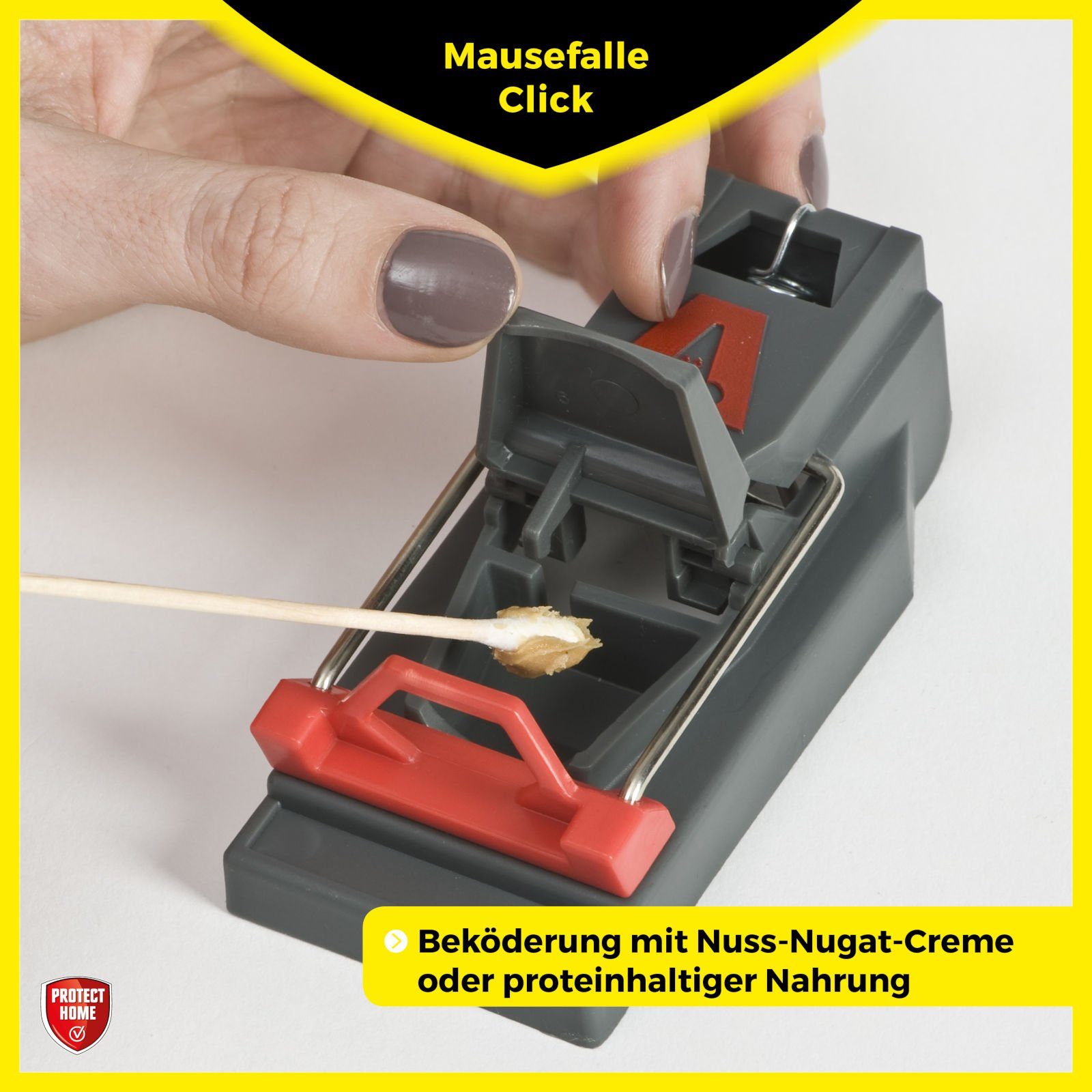 Protect Home Schlagfalle Mausefallen Click - 3 Stück