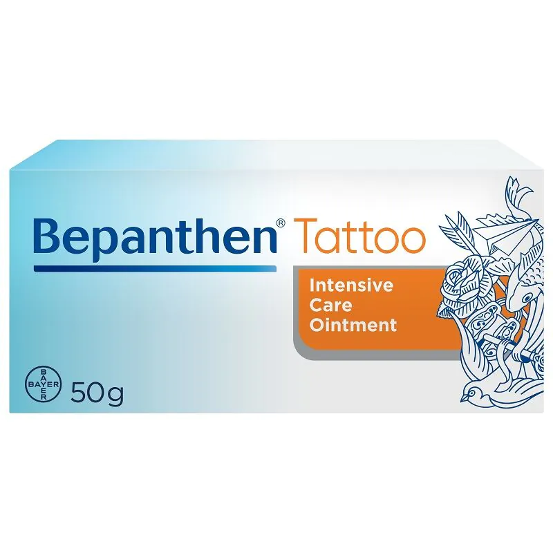 Bepanthen tatoveringssalve til pleje af tatoveret hud 50 g
