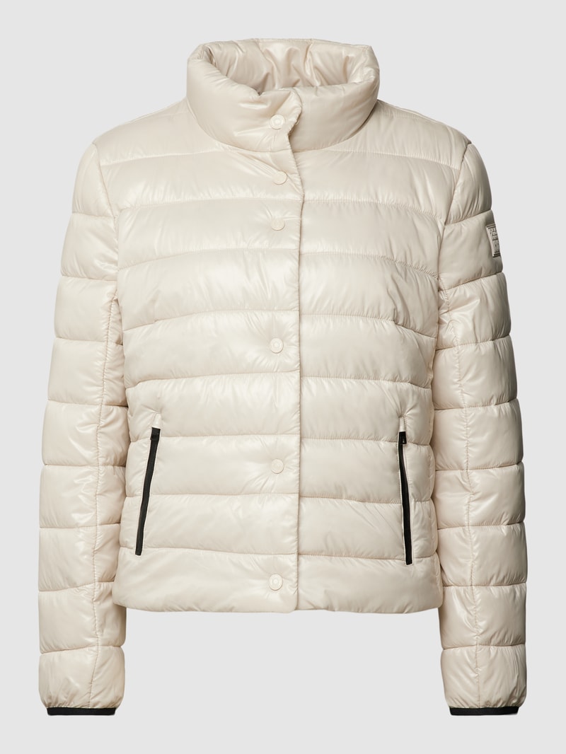 Steppjacke mit Reißverschlusstaschen in sand