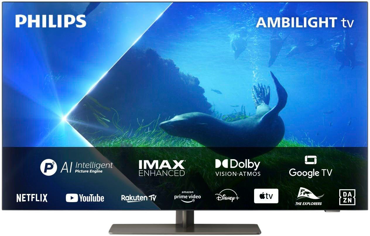 Philips 55OLED808/12 OLED-Fernseher (139 cm/55 Zoll, 4K Ultra HD, Android TV, Smart-TV)