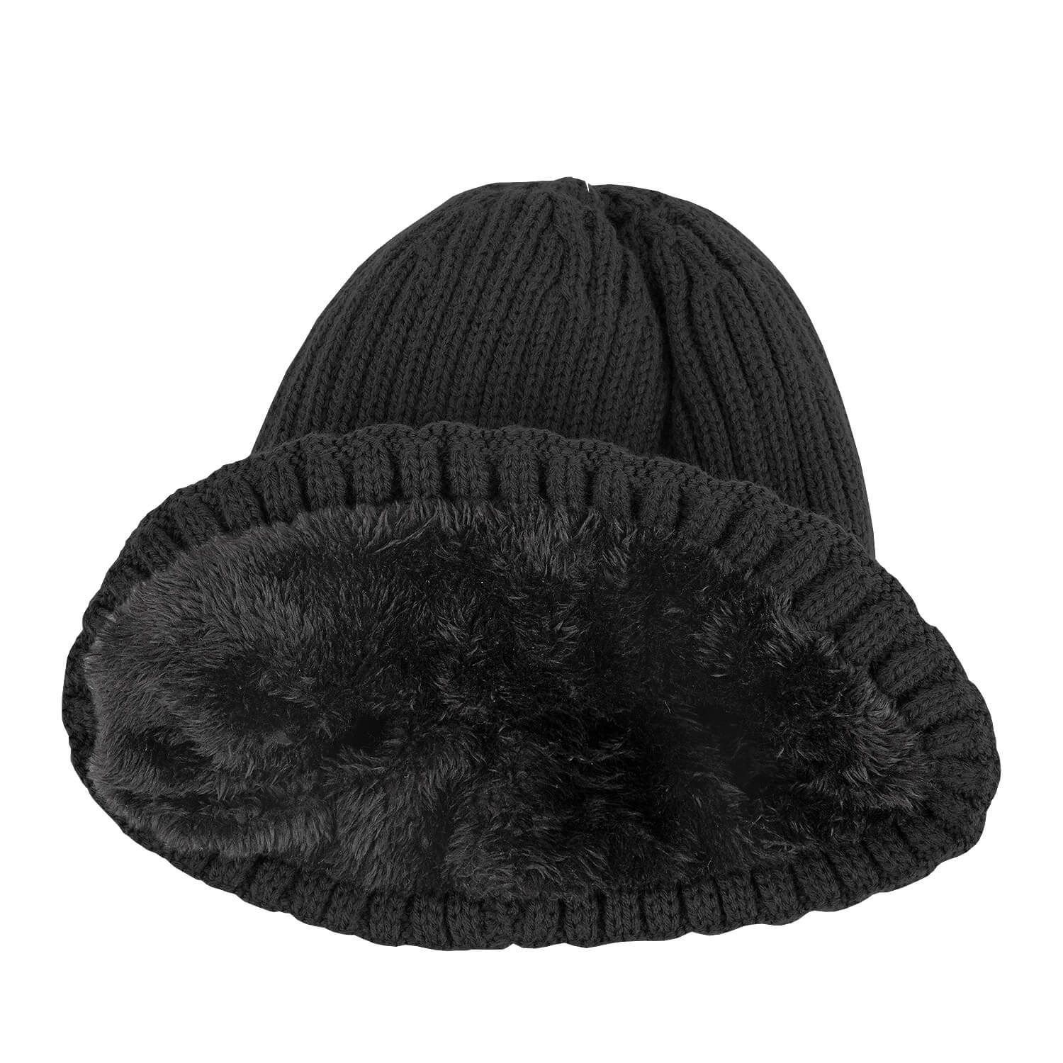 Strickmütze Heavy Knit gefüttert