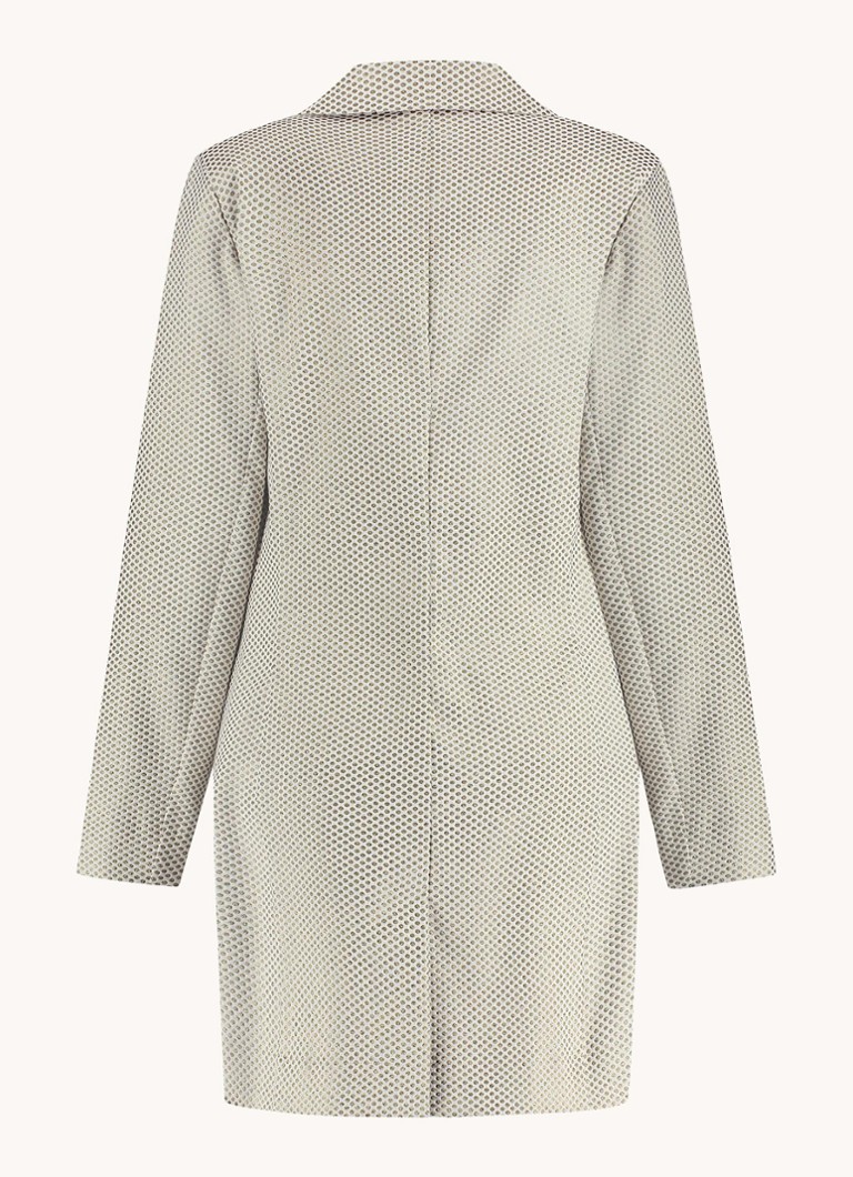 Blazer Anneloes Jazzy Studio con motivo jacquard e tasche a filetto.