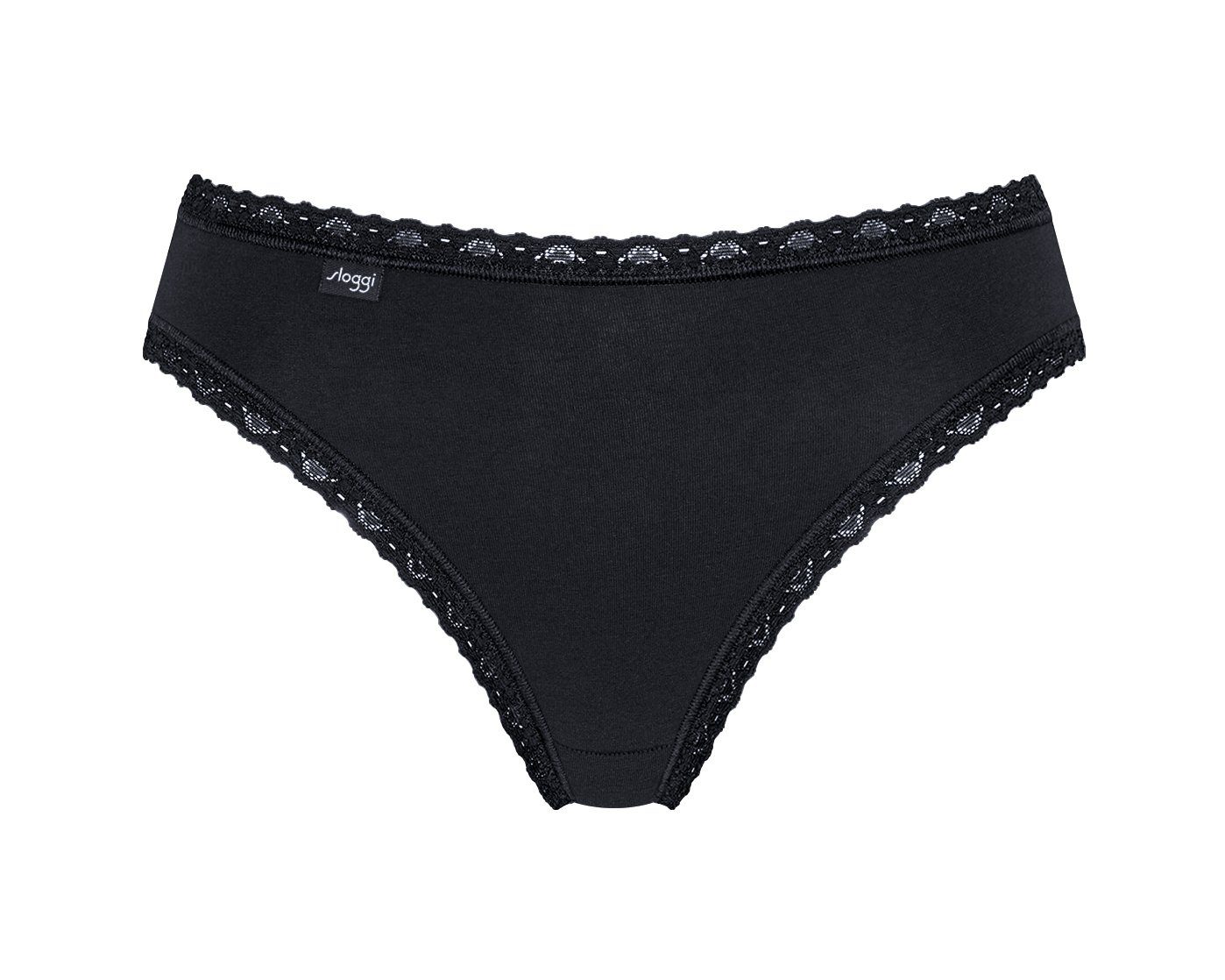 Sloggi Jazz-Pants Slips 24/7 Weekend (Packung, 3-St., 3er-Pack) mit zarter Spitzeneinfassung
