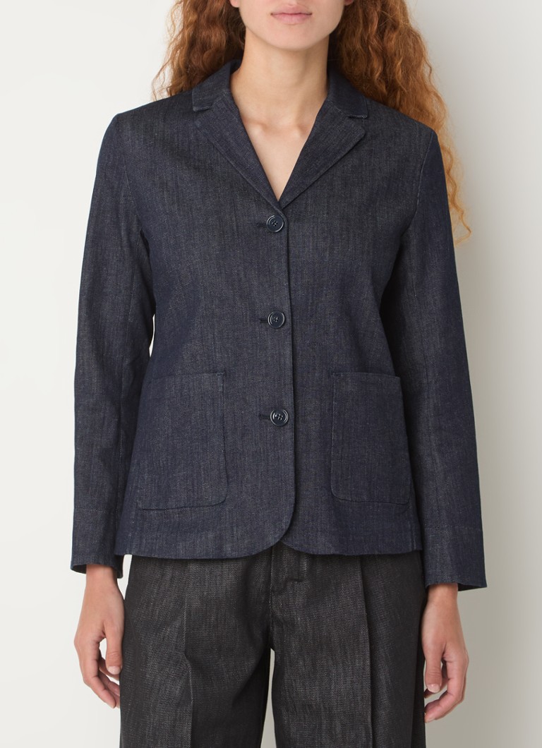 Chaqueta vaquera MaxMara con bolsillos de parche.