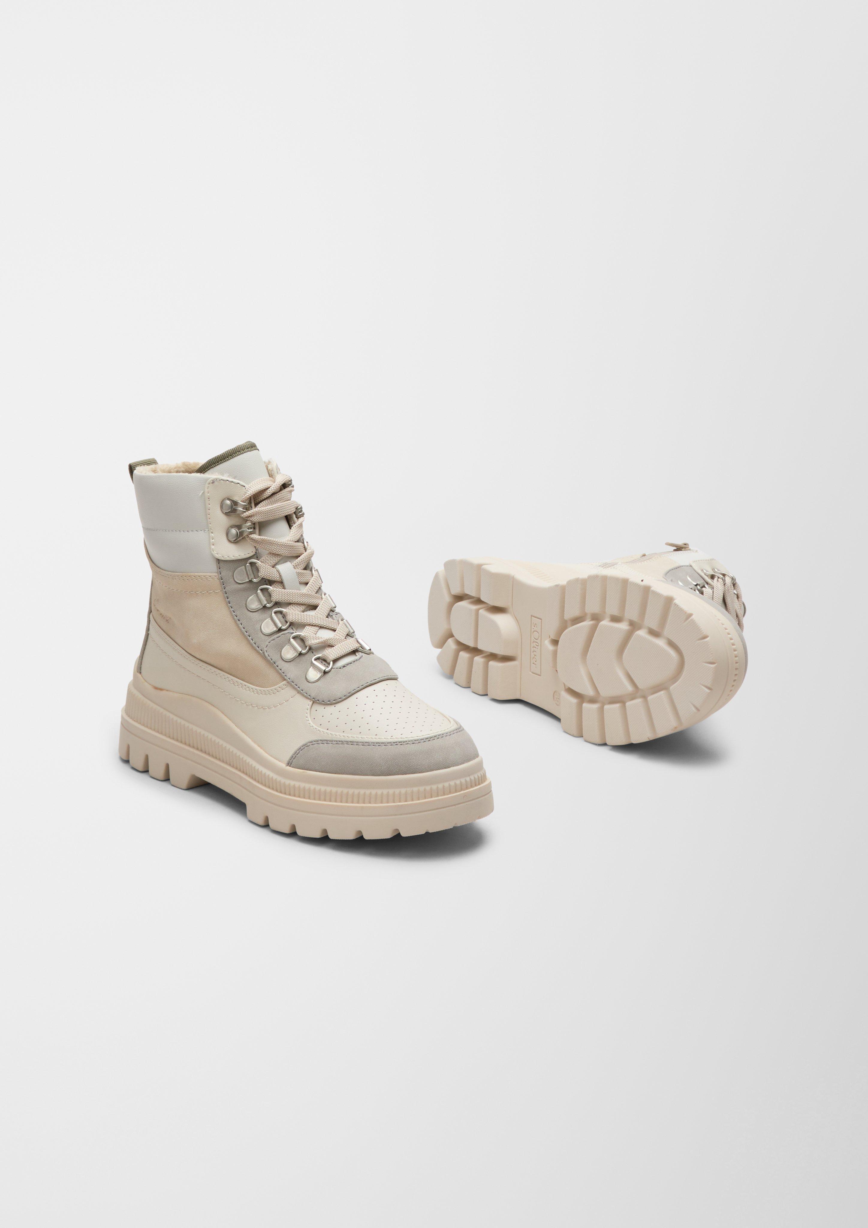 Boots aus Lederimitat  6006584-410