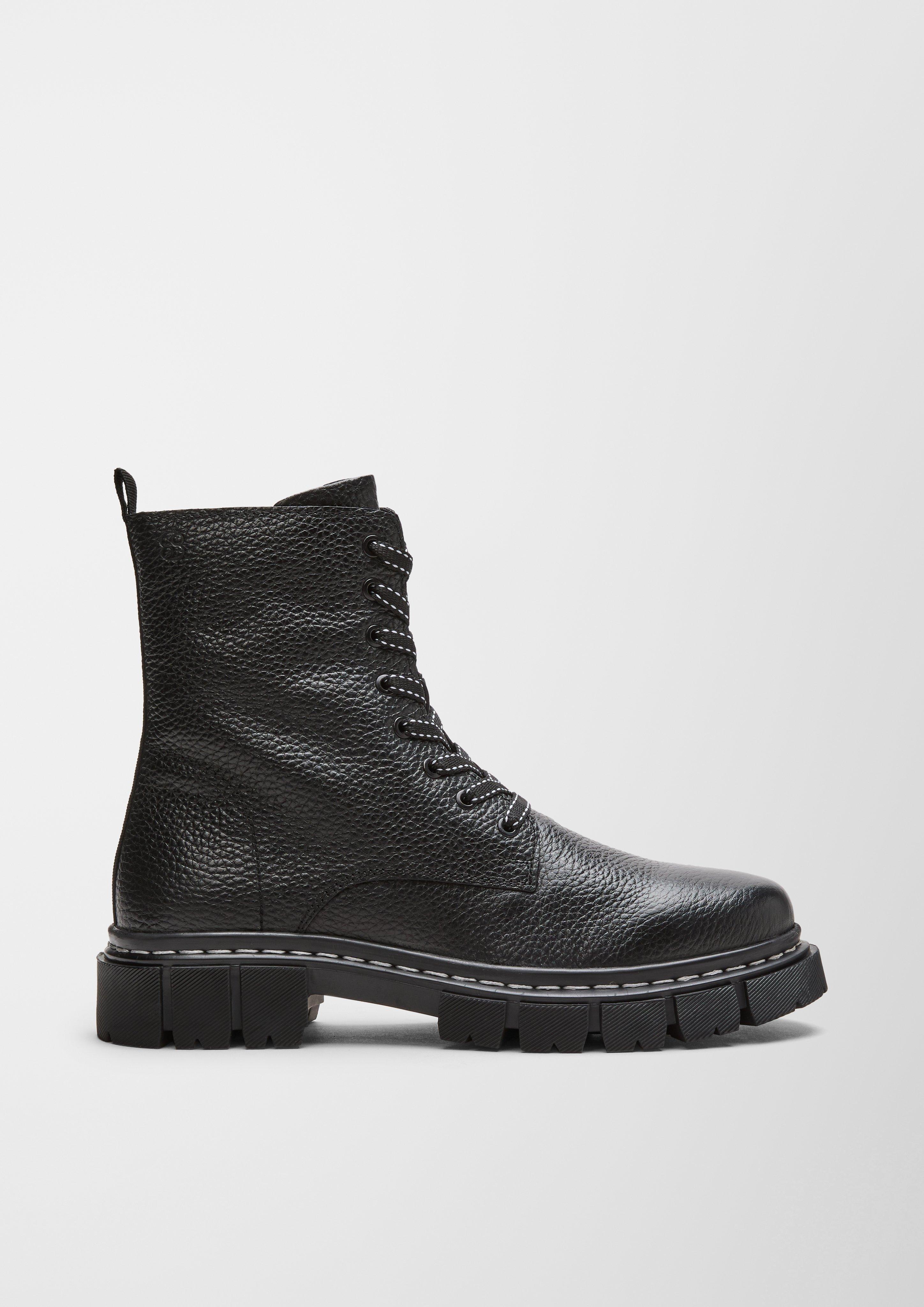 Stiefel aus Ledermix  101.207.101.25223-001