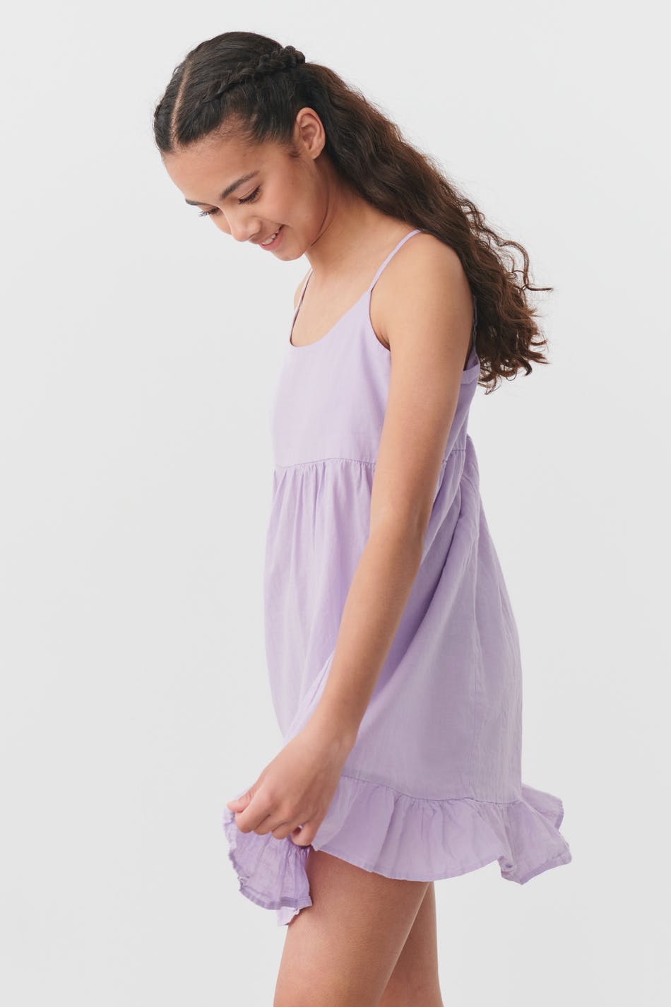 Y linenmix dress