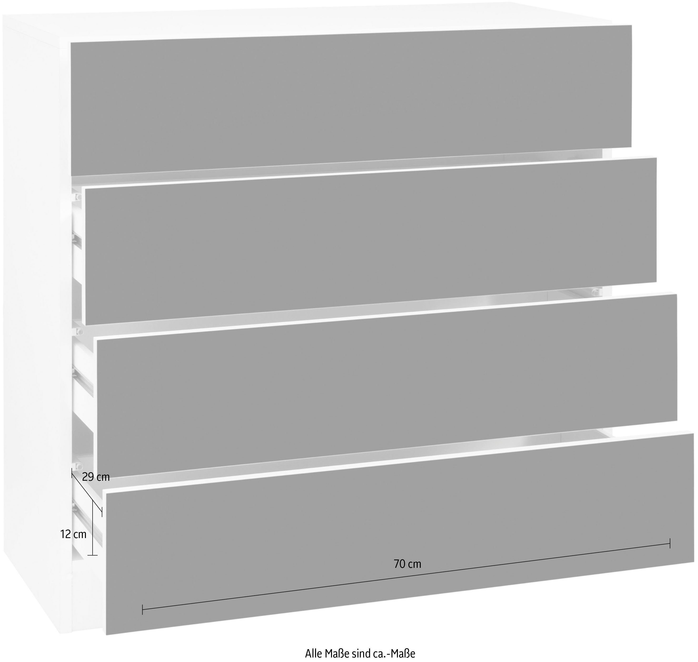 borchardt Möbel Schubkastenkommode Vaasa, Breite 76 cm