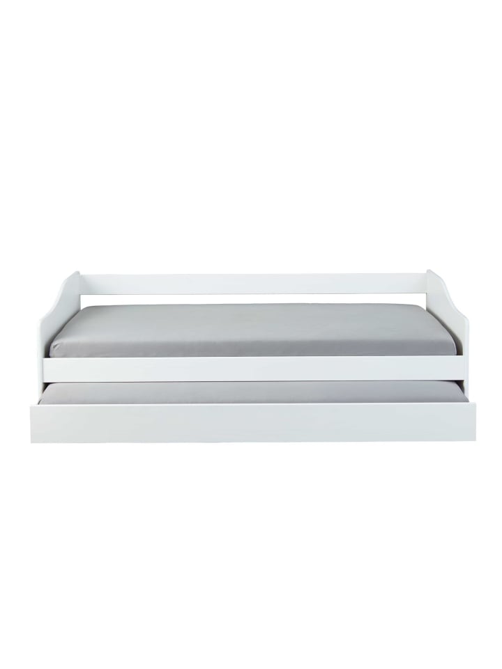 ebuy24 Bett Leonie Weiß 207 x 97 cm günstig kaufen onesize